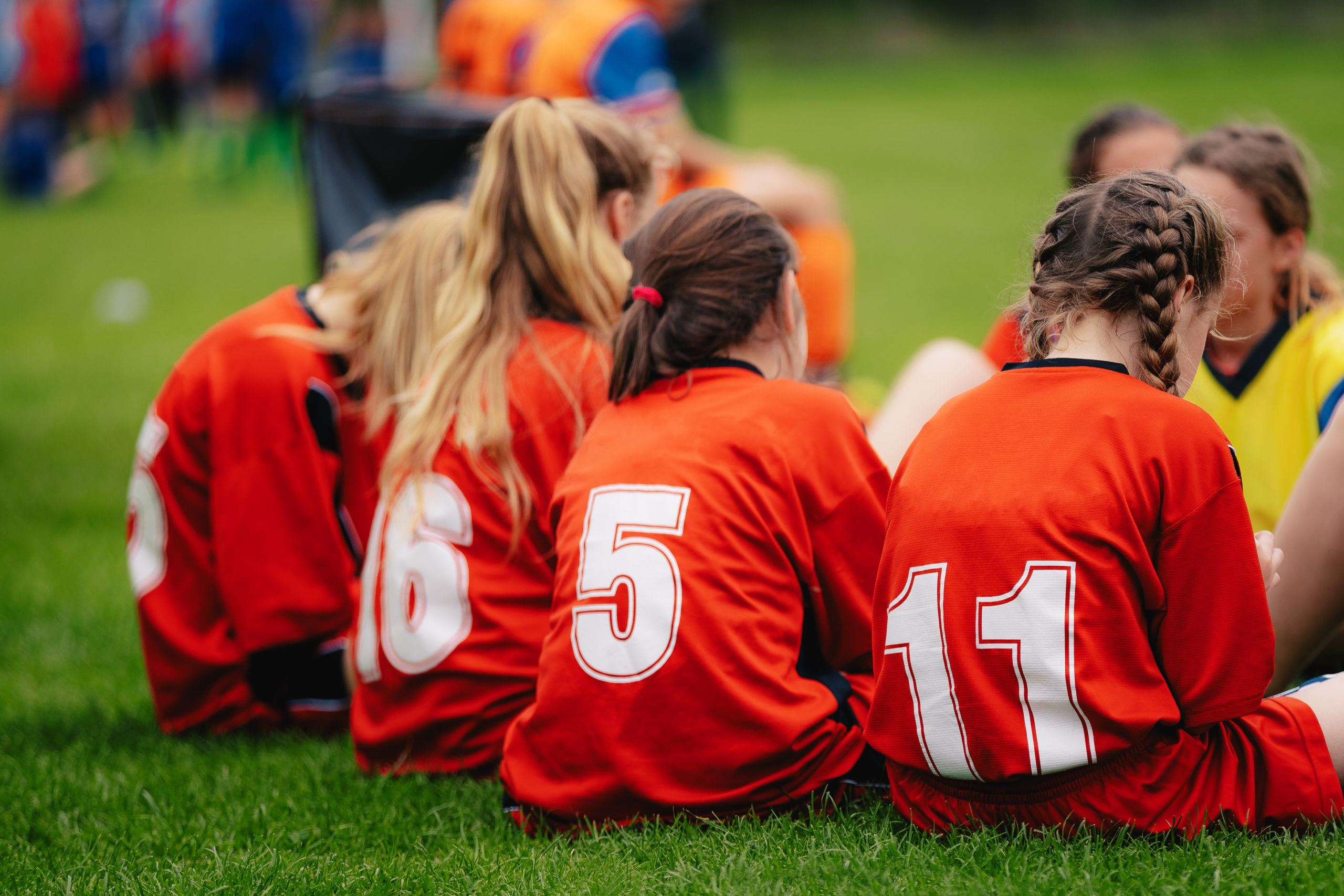 Girls,In,Sports,Soccer,Team,Outdoors.,Female,Physical,Education,Class